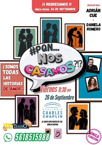 Boletos baratos para Por que no ¡¿Nos casamos?!  - GUADALAJARA SEPTIEMBRE