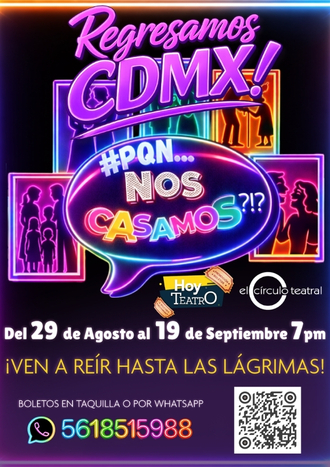 Boletos baratos para Por que no ¡¿Nos casamos?!  - CDMX Círculo teatral  