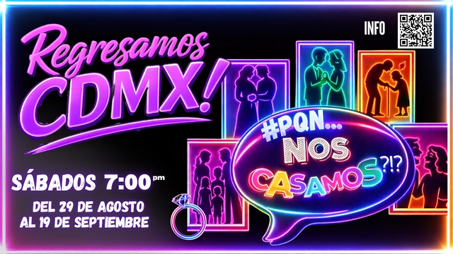 Promoción para Por que no ¡¿Nos casamos?!  - CDMX Círculo teatral  